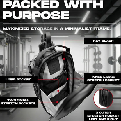 Magnetic Gym Bag for Men and Women - Sling Bottle With Magnetic Attachmment