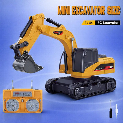 Funkymit ™ Mini Excavator, Forklift & Dumptruck Toy