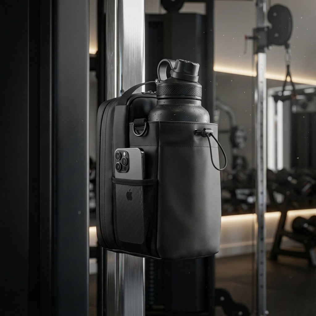 Magnetic Gym Bag for Men and Women - Sling Bottle With Magnetic Attachmment